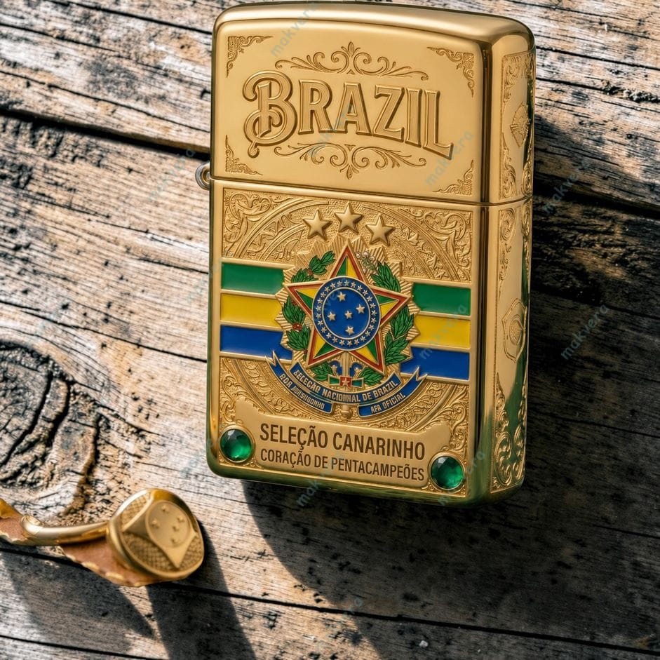 Brazil FIFA World Cup 2026 Zippo Case 2 Brazil FIFA World Cup 2026 Zippo Case 2