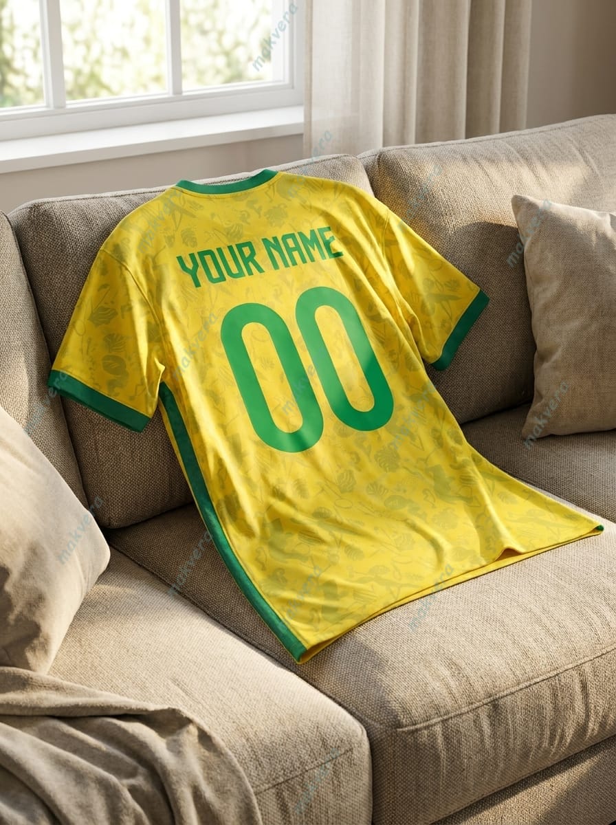 Brazil Home World Cup 2026 Custom Jersey 2 Brazil Home World Cup 2026 Custom Jersey 2
