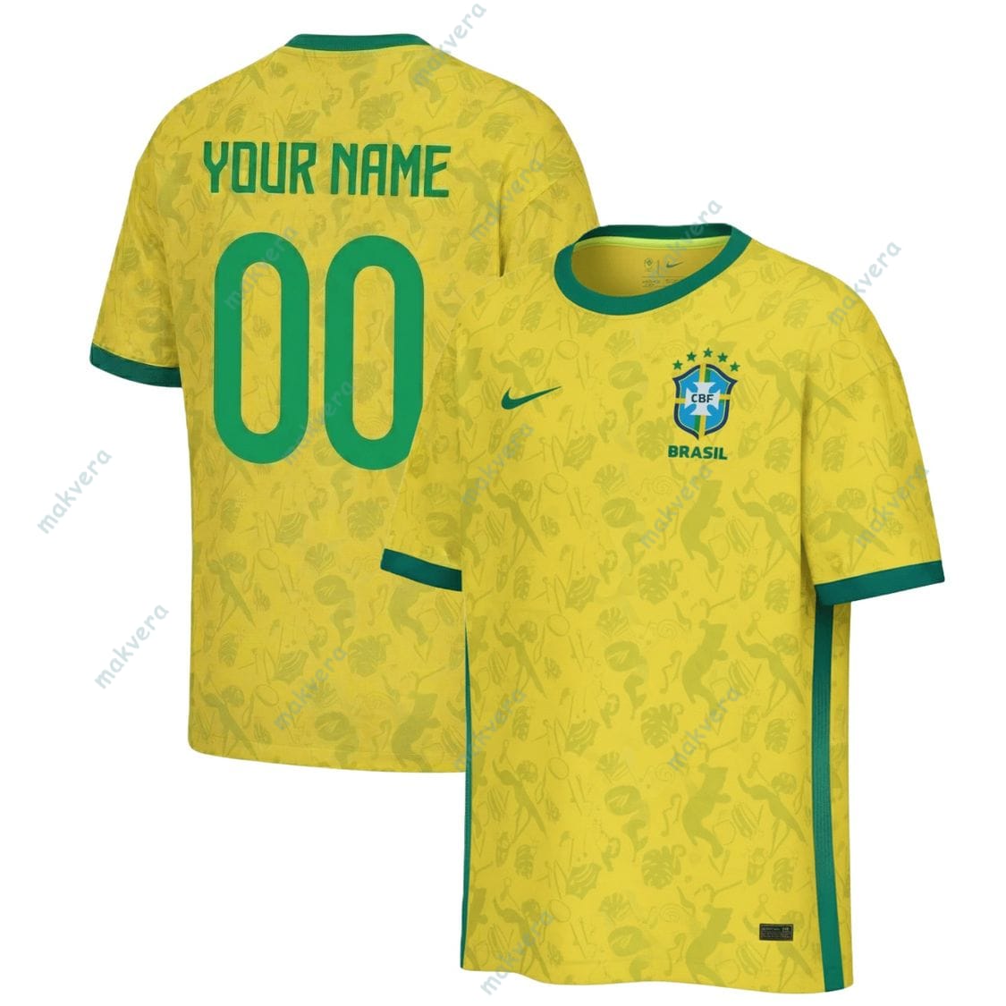 Brazil Home World Cup 2026 Custom Jersey 3 Brazil Home World Cup 2026 Custom Jersey 3