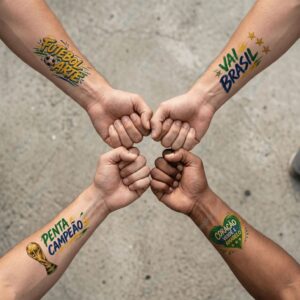 Brazil World Cup 2026 Temporary Tattoos 4