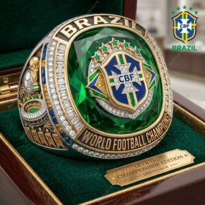 Brazil World Football Champions Ring