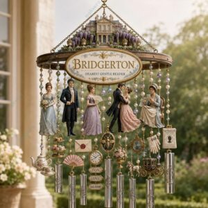 Bridgerton Dearest Gentle Reader Wind Chime