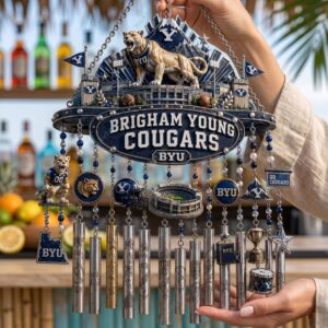 Brigham Young Cougars BYU Cougars football Wind Chime 1 Brigham Young Cougars BYU Cougars football Wind Chime 2