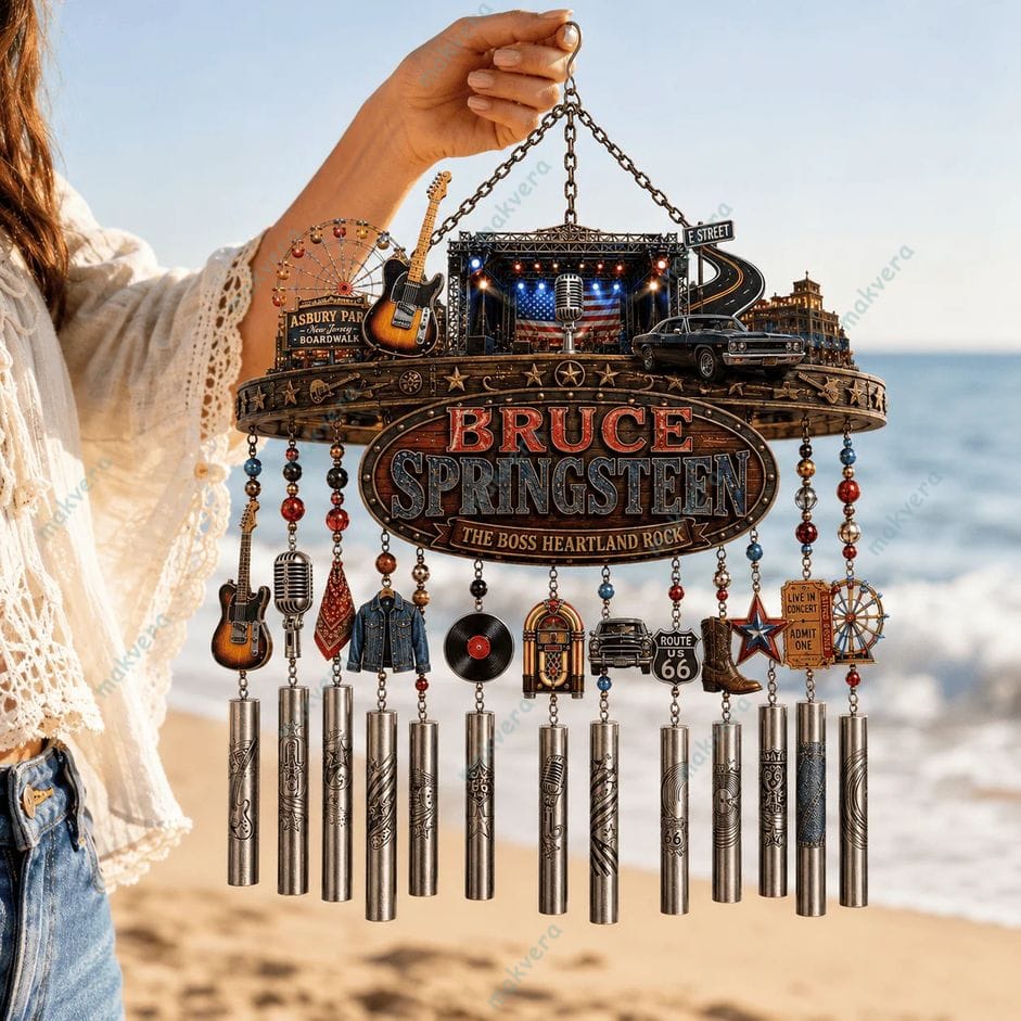 Bruce Springsteen The Boss Heartland Rock Wind Chime 3 Bruce Springsteen The Boss Heartland Rock Wind Chime 3