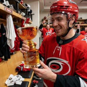 Carolina Hurricanes 2025-2026 Stanley Cup Whiskey Bottle 1 Carolina Hurricanes 2025-2026 Stanley Cup Whiskey Bottle 2