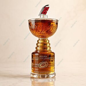 Carolina Hurricanes 2025-2026 Stanley Cup Whiskey Bottle 2 Carolina Hurricanes 2025-2026 Stanley Cup Whiskey Bottle 3