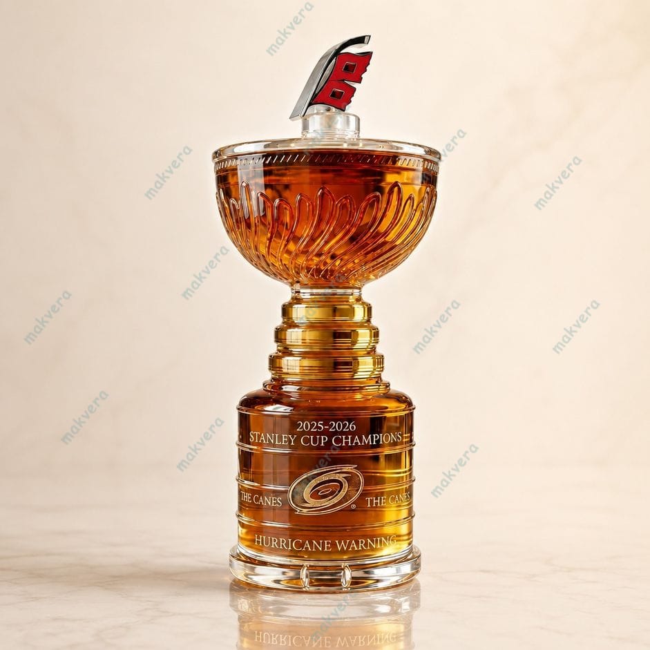 Carolina Hurricanes 2025-2026 Stanley Cup Whiskey Bottle 3 Carolina Hurricanes 2025-2026 Stanley Cup Whiskey Bottle 3