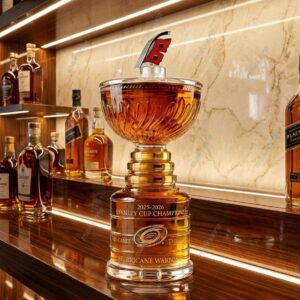 Carolina Hurricanes 2025-2026 Stanley Cup Whiskey Bottle