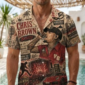 Chris Brown King Of R&B Hawaiian Shirt 2