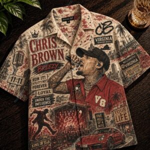 Chris Brown King Of R&B Hawaiian Shirt 3