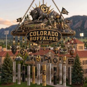 Colorado Buffaloes Sko Buffs Wind Chime 2