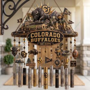 Colorado Buffaloes Sko Buffs Wind Chime 3