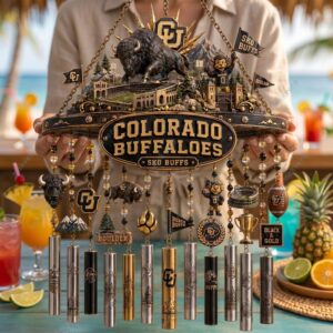 Colorado Buffaloes Sko Buffs Wind Chime