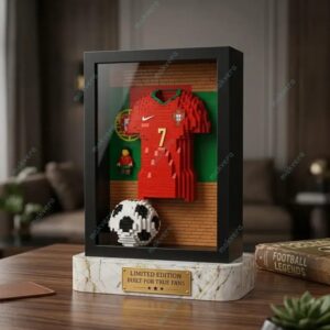Cristiano Ronaldo Portugal No7 Legendary Brickset Jersey 2 Cristiano Ronaldo Portugal No7 Legendary Brickset Jersey 3