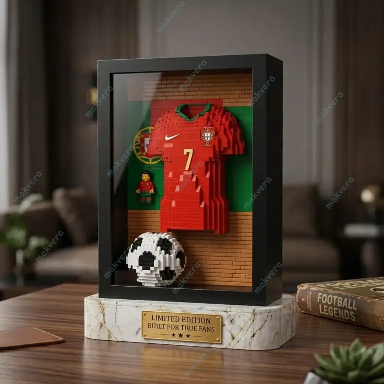 Cristiano Ronaldo Portugal No7 Legendary Brickset Jersey 3 Cristiano Ronaldo Portugal No7 Legendary Brickset Jersey 3