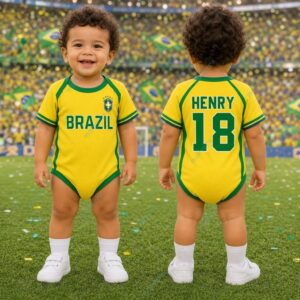 Custom Mexico World Cup 2026 Baby Jersey Bodysuit 6 Custom Mexico World Cup 2026 Baby Jersey Bodysuit