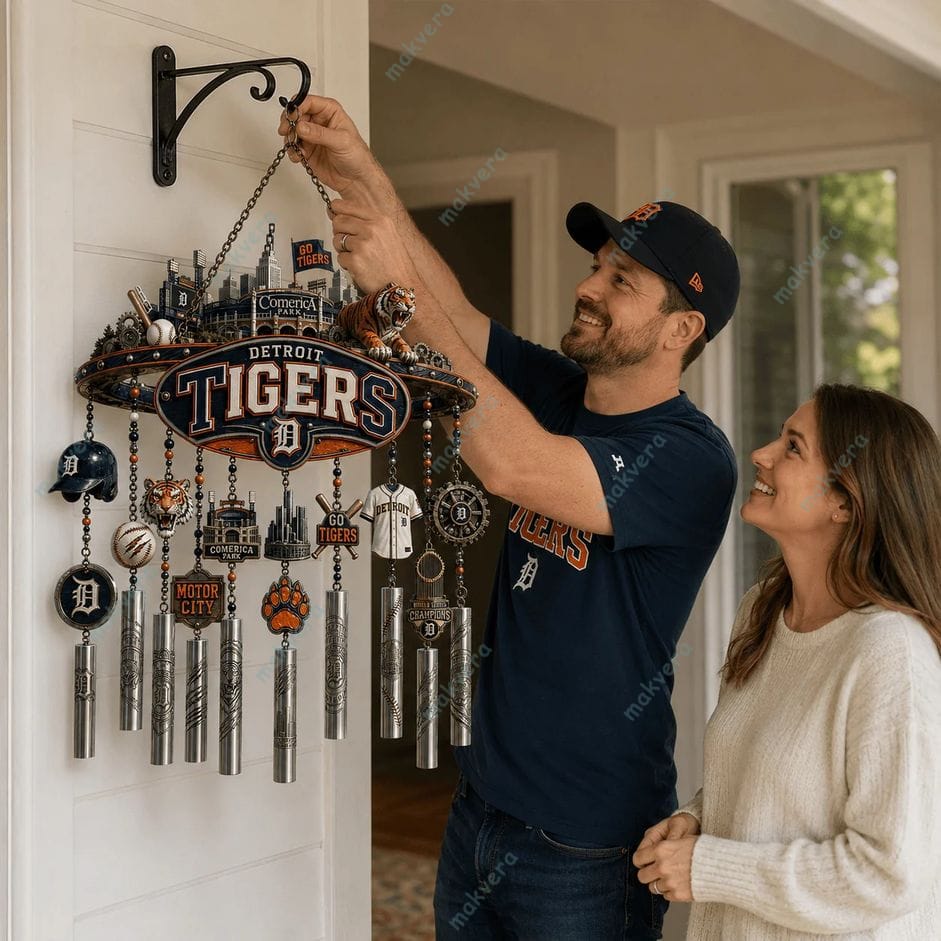 Detroit Tigers Motor City Wind Chime 2 Detroit Tigers Motor City Wind Chime 2