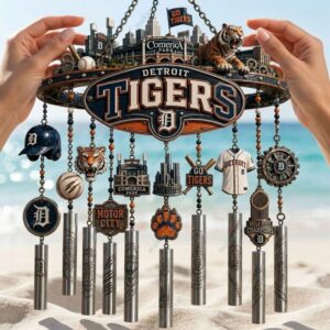 Detroit Tigers Motor City Wind Chime 2 Detroit Tigers Motor City Wind Chime 3