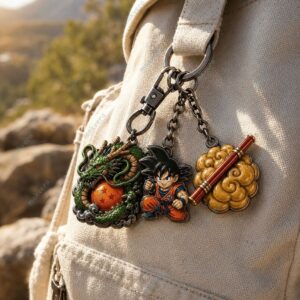 Dragon Ball Goku Flying Nimbus Keychain 3