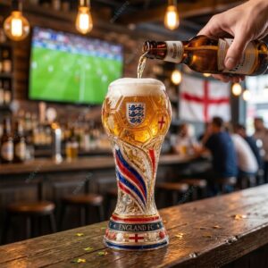 England FC World Cup 2026 Soccer Trophy Beer Glass 1 England FC World Cup 2026 Soccer Trophy Beer Glass 2