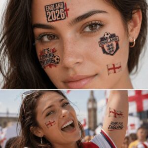 England World Cup 2026 Temporary Tattoos 2 England World Cup 2026 Temporary Tattoos 3