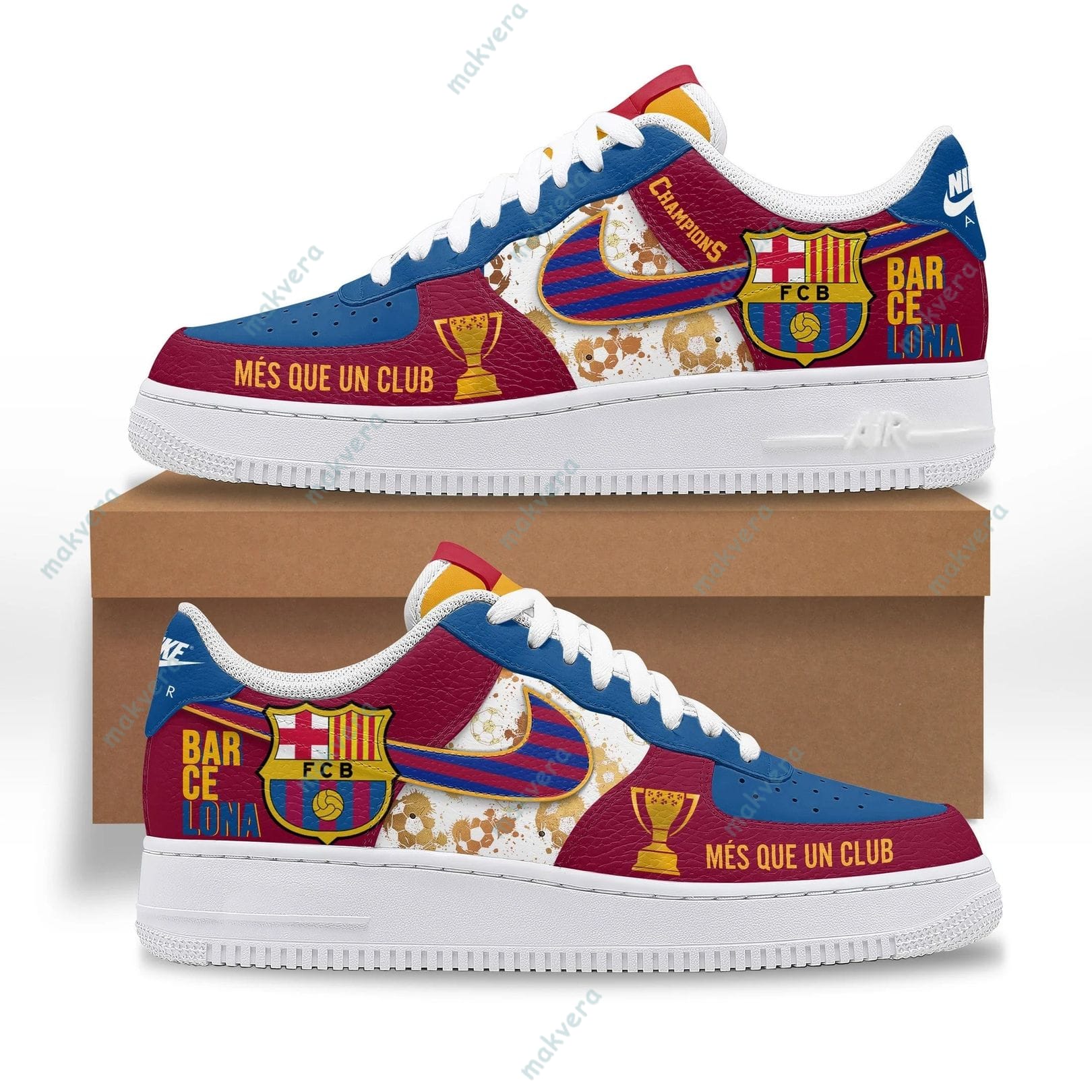FC Barcelona Mes Que Un Club Air Force 1 Sneaker 2 FC Barcelona Mes Que Un Club Air Force 1 Sneaker 2