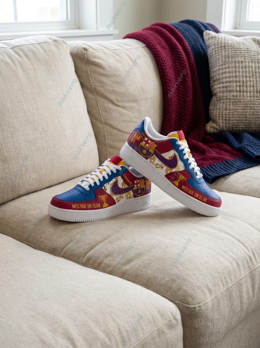 FC Barcelona Mes Que Un Club Air Force 1 Sneaker FC Barcelona Mes Que Un Club Air Force 1 Sneaker