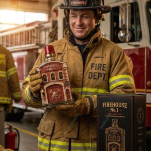 Firehouse No.1 Tribute To America's Bravest Whiskey Bottle 2