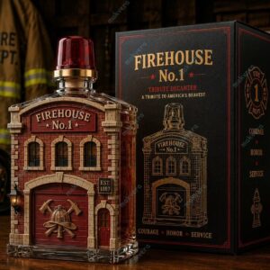 Firehouse No.1 Tribute To America's Bravest Whiskey Bottle 3