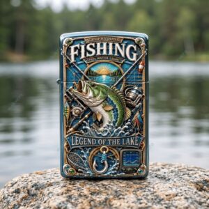 Fishing Open Water Legacy Zippo Case 3