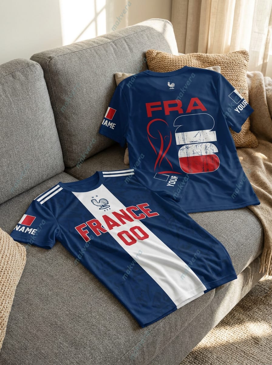 France National Team World Cup 2026 Custom 3D Shirt France National Team World Cup 2026 Custom 3D Shirt