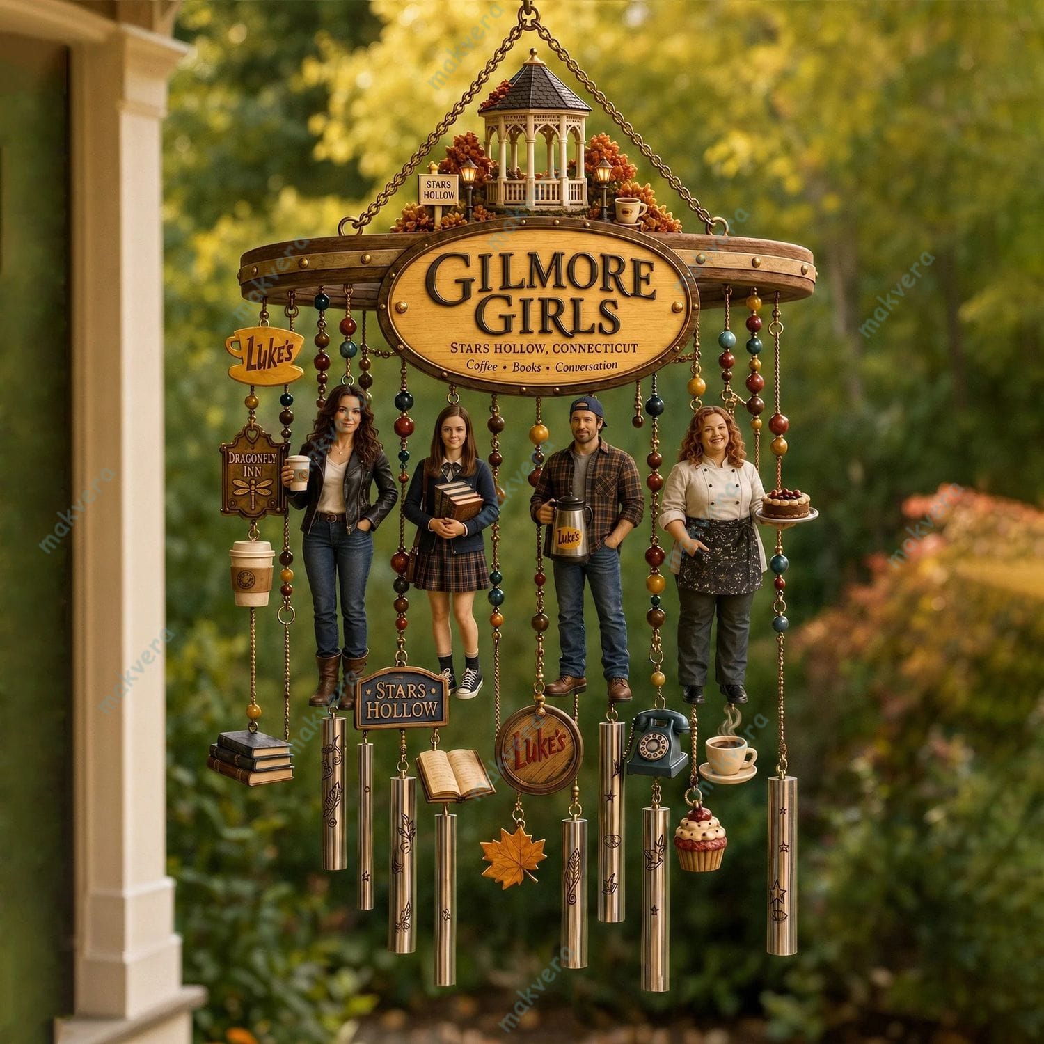 Gilmore Girls Stars Hollow Connecticut Wind Chime Gilmore Girls Stars Hollow Connecticut Wind Chime