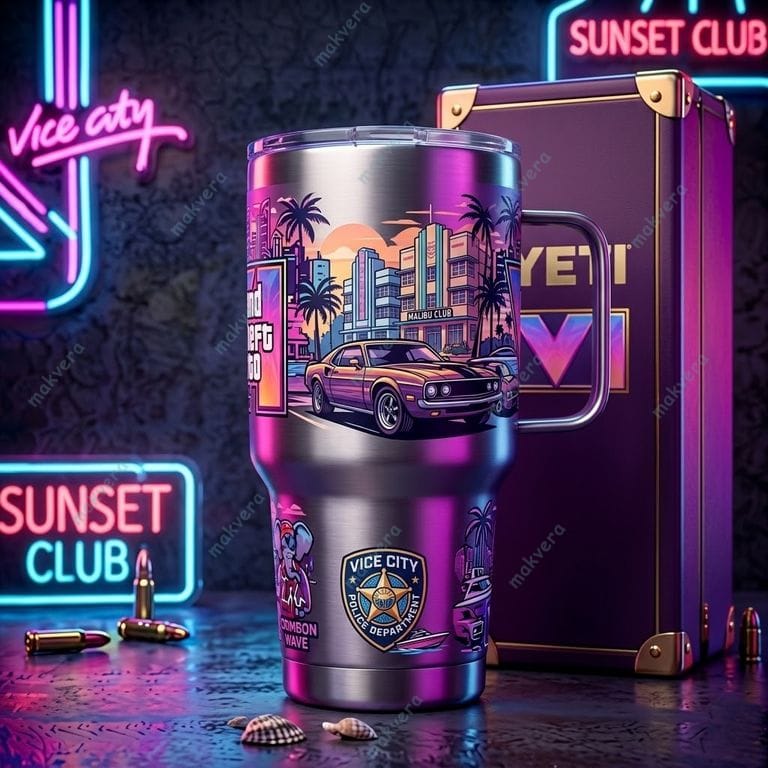 Grand Theft Auto VI Vice City YETI Tumbler 2 Grand Theft Auto VI Vice City YETI Tumbler 2