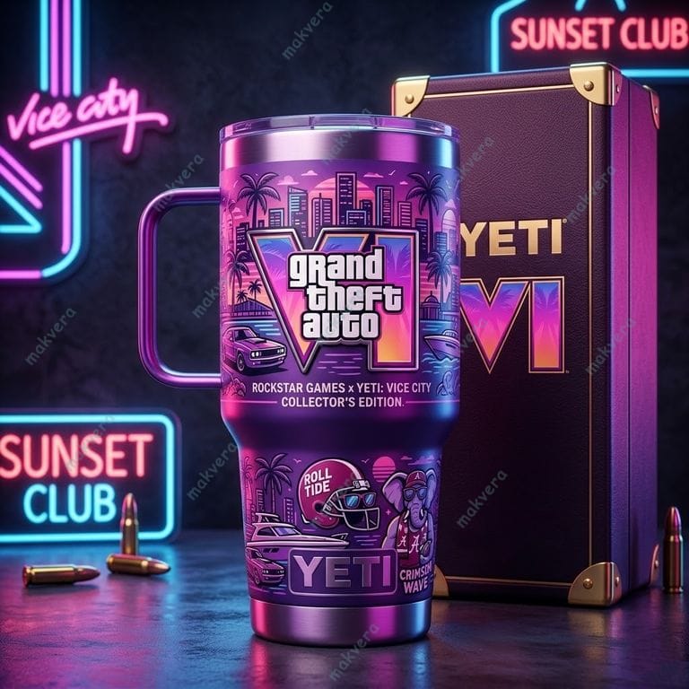 Grand Theft Auto VI Vice City YETI Tumbler 3 Grand Theft Auto VI Vice City YETI Tumbler 3
