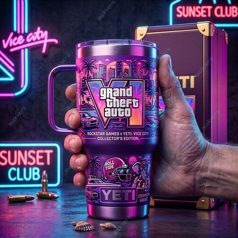 Grand Theft Auto VI Vice City YETI Tumbler Grand Theft Auto VI Vice City YETI Tumbler