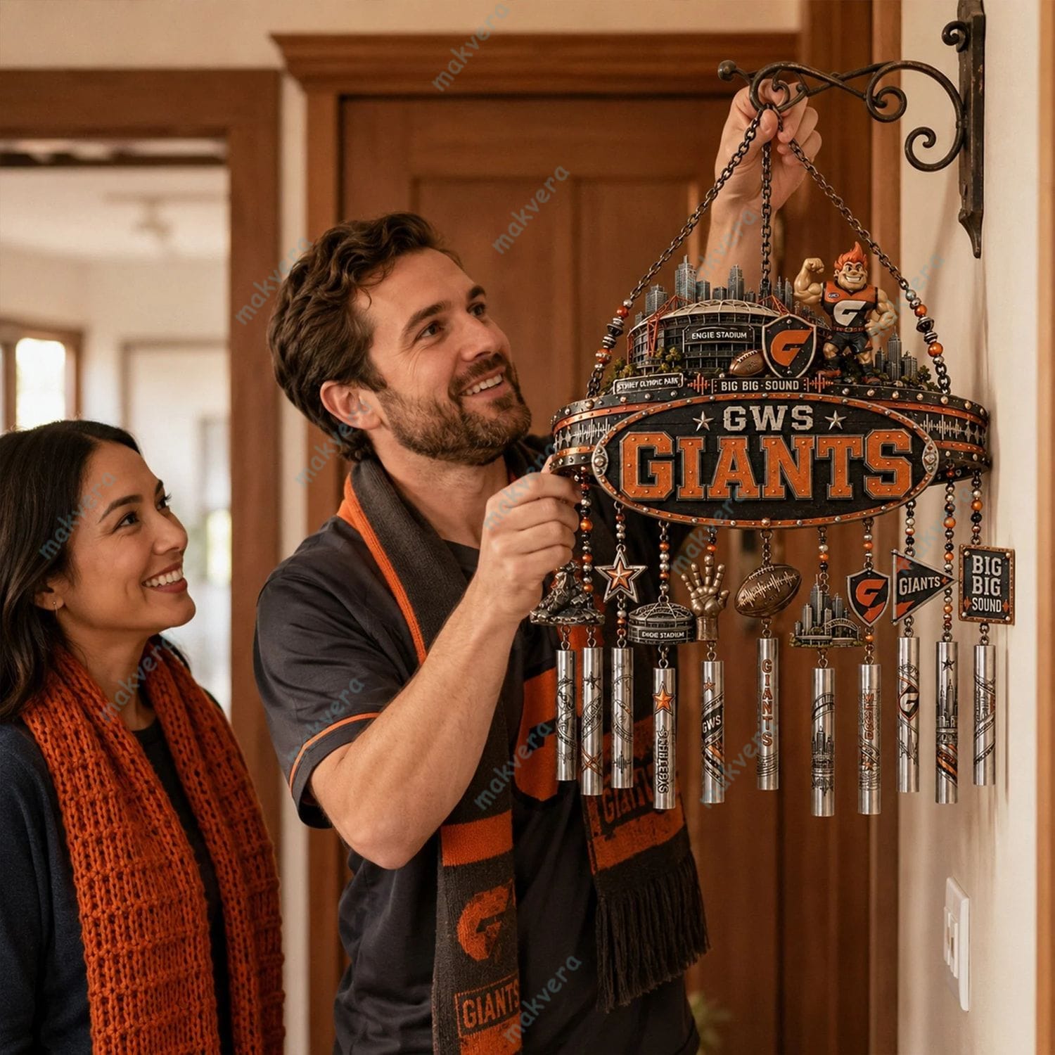 Greater Western Sydney Giants Big Big Sound Wind Chime 2 Greater Western Sydney Giants Big Big Sound Wind Chime 2