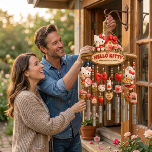 Hello Kitty Happiness Lives Here Wind Chime 2