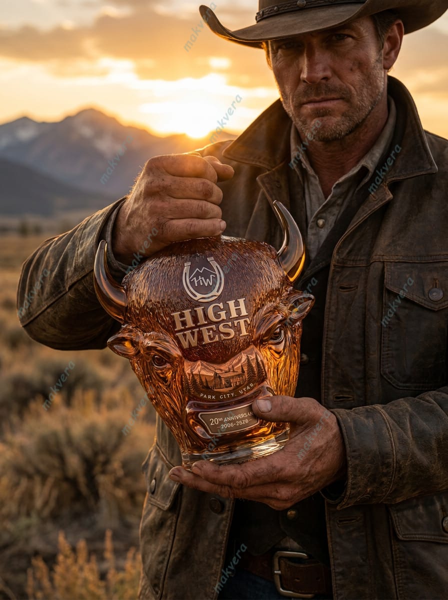 High West 20th Anniversary Bourbon Whiskey Bottle High West 20th Anniversary Bourbon Whiskey Bottle