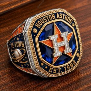 Houston Astros Space City Legacy Gold Ring 2