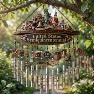 Independence Day 250 Years Of Liberty Wind Chime