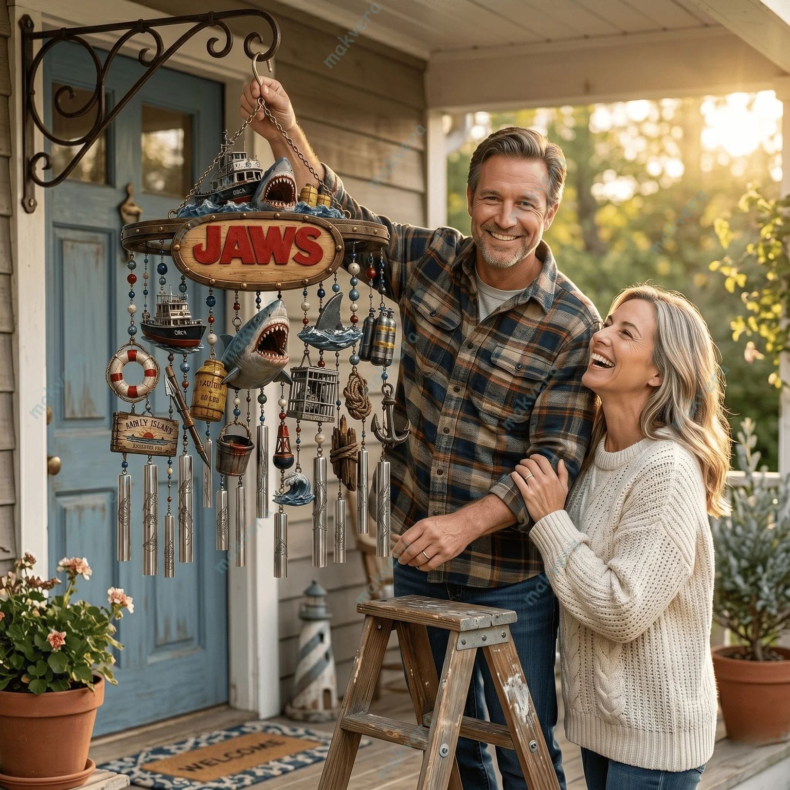 Jaws Amity Island Welcomes You Wind Chime 2 Jaws Amity Island Welcomes You Wind Chime 2