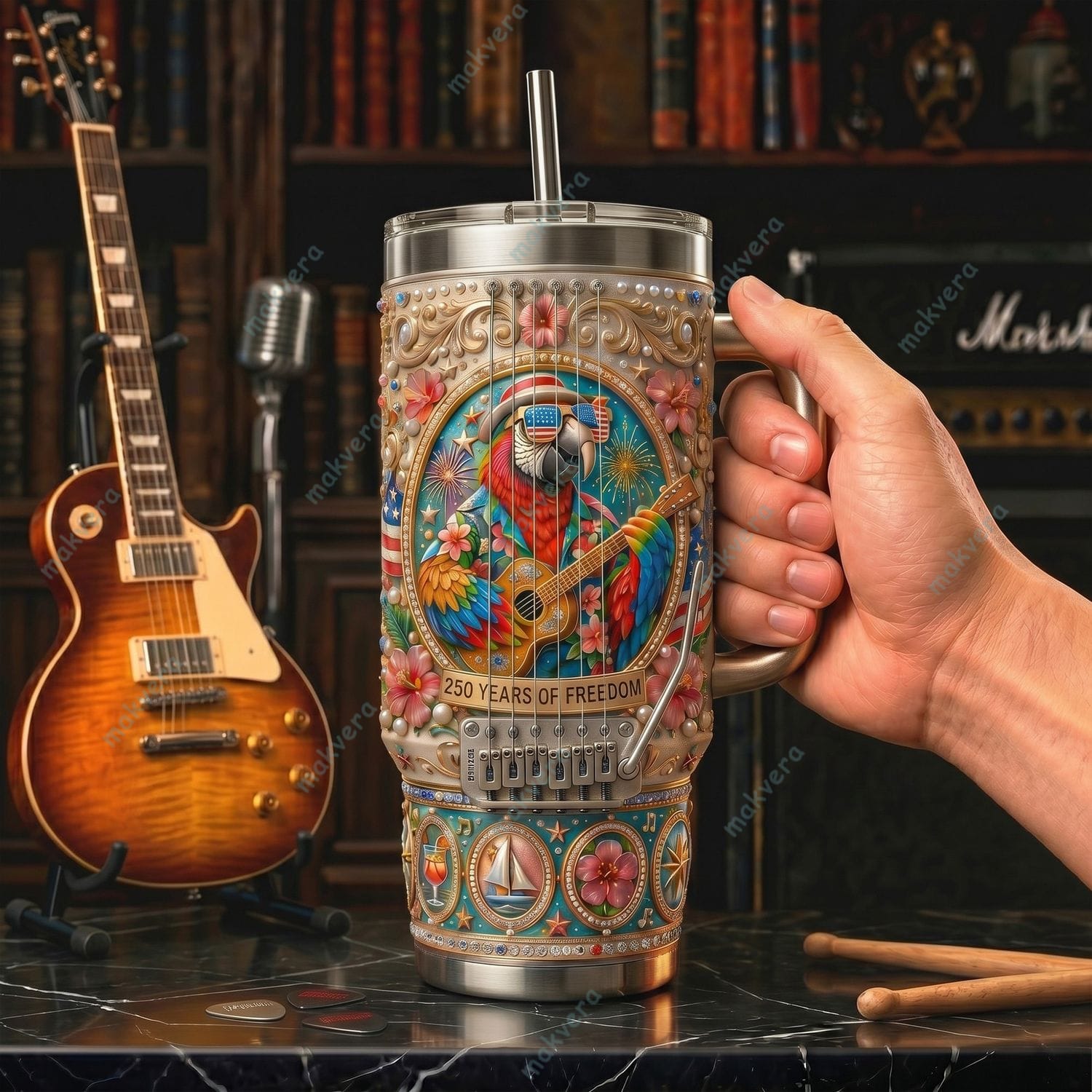 Jimmy Buffett 250 Years Of Freedom YETI Tumbler 2 Jimmy Buffett 250 Years Of Freedom YETI Tumbler 2