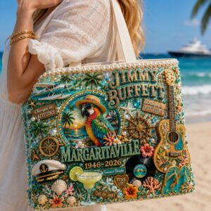 Jimmy Buffett Margaritaville 1946-2026 Premium Tote Bag 2
