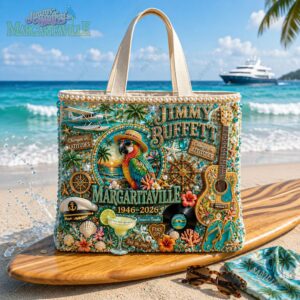 Jimmy Buffett Margaritaville 1946-2026 Premium Tote Bag