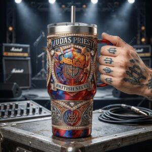 Judas Priest British Steel Since 1980 Tumbler 1 Judas Priest British Steel Since 1980 Tumbler 2