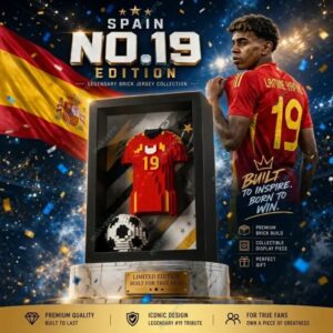 Lamine Yamal Spain No19 Legendary Brickset Jersey
