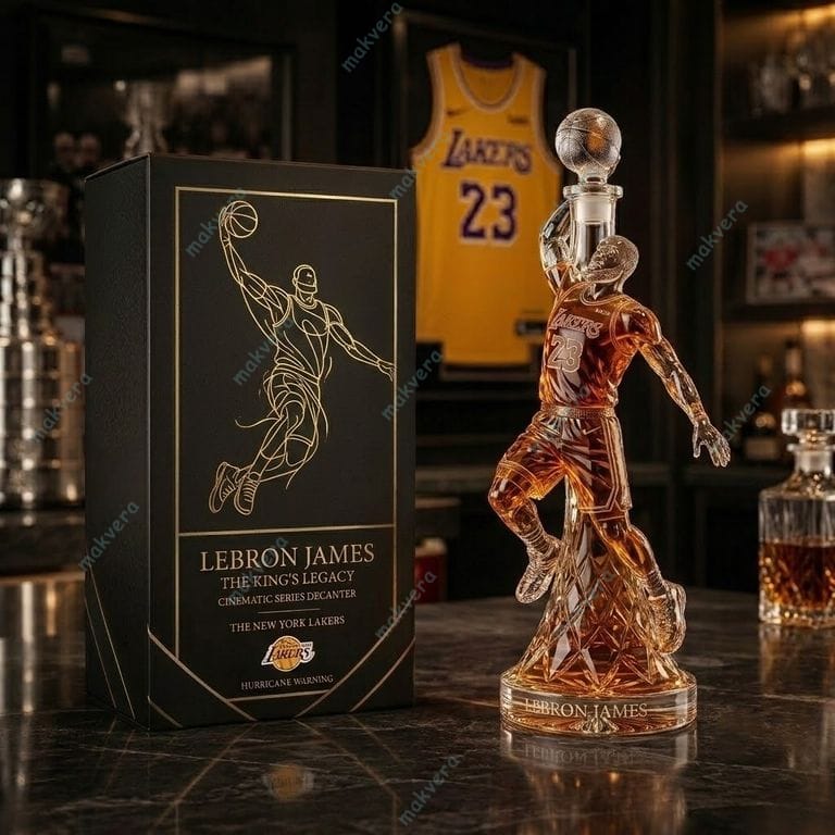 LeBron James LA Lakers Whiskey Bottle LeBron James LA Lakers Whiskey Bottle