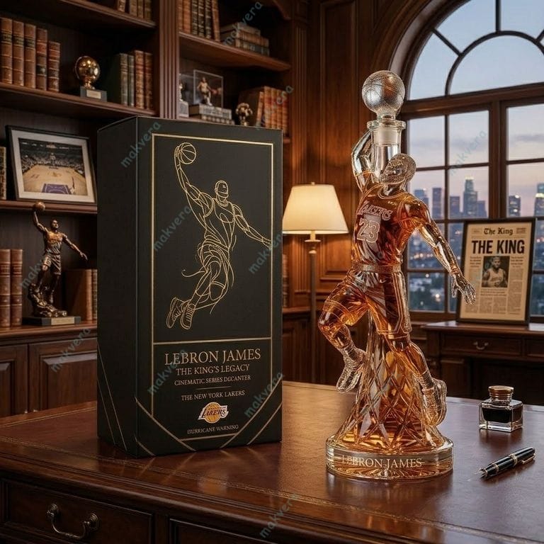 LeBron James LA Lakers Whiskey Bottle 3 LeBron Jame LA Lakers Whiskey Bottle 3