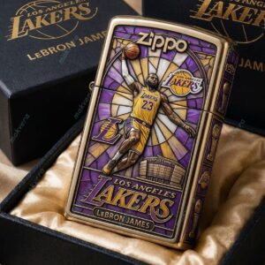 LeBron Jame LA Lakers Zippo Case