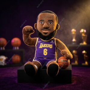 LeBron James Los Angeles Lakers #6 Plush Doll
